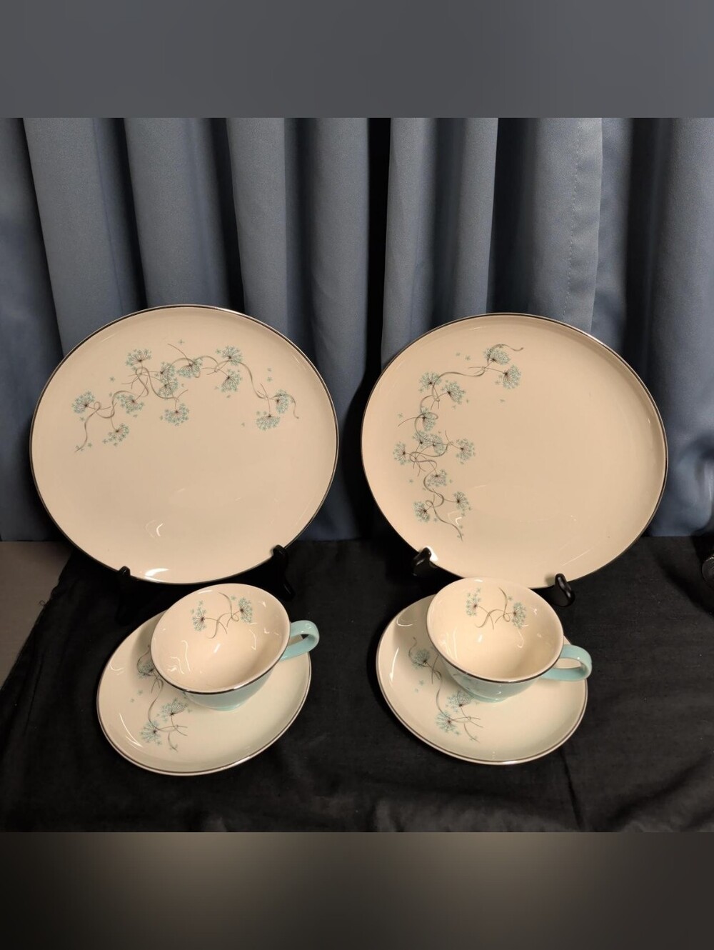MCM Perfection: Vintage #Taylor, Smith & Taylor "Blue Lace" 6-Piece Starter Set